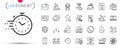 Pack of Increasing percent, Certificate and Pyramid chart line icons. Pictogram icon. Vector