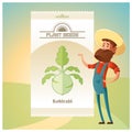 Pack of Kohlrabi seeds icon