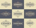 Pack of labels and banners