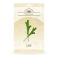 Pack of Leek seeds icon Royalty Free Stock Photo