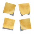 Pack of little pieces of paper held by an adhesive