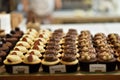 Cake displayed at Singapore Bakery shop. Royalty Free Stock Photo