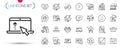 Pack of Manual, Search flight and Filter line icons. Pictogram icon. Vector