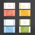 Pack of minimal business cards.