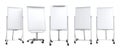 Pack of Mobile Whiteboards Four Sizes for Your Office or Classroom set against transparent background Royalty Free Stock Photo