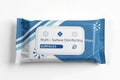 Pack of multi-surface disinfecting wipes Royalty Free Stock Photo