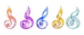 Pack of Musical Note Icon Set Against Transparent Background for Music, Creative, or Design Projects Royalty Free Stock Photo