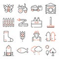 Pack of Nature Linear Icons