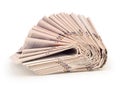 A pack of newspapers isolated Royalty Free Stock Photo