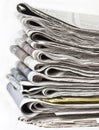 Pack of newspapers Royalty Free Stock Photo