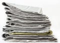 Pack of newspapers Royalty Free Stock Photo