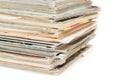 Pack of old magazines Royalty Free Stock Photo