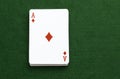 Pack Playing cards Ace Diamonds Royalty Free Stock Photo