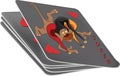 Pack of playing cards and a joker Royalty Free Stock Photo