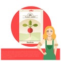 Pack of Radish seeds icon