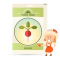 Pack of Radish seeds icon