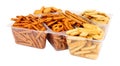 Pack Of Savoury Pretzel And Cracker Snack Mix Royalty Free Stock Photo