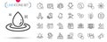 Pack of Search photo, Smile and Megaphone line icons. Pictogram icon. Vector