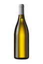 Borgognotta - bottle of wine isolated on white background