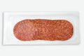 Pack of circular shaped sliced Chorizo de Pamplona