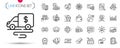 Pack of Statistics timer, Column chart and Sales diagram line icons. Pictogram icon. Vector