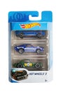 Pack of three Hot Wheels toy cars. Hot Wheels is a scale die-cast toy cars by American toy maker Mattel in 1968. File contains