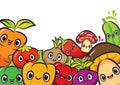 10 Pack Vegetables Design Cartoon