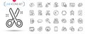 Pack of Voice wave, Recycling and Return package line icons. Pictogram icon. Vector