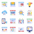 Pack of Promotion Flat Icons