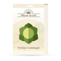 Pack of White Cabbage seeds Royalty Free Stock Photo