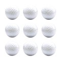9 Pack White Golf Balls Practice Balls on transparent background Royalty Free Stock Photo
