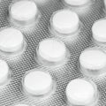 Pack of white pills Royalty Free Stock Photo