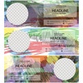 Package Abstract Template with Watercolors