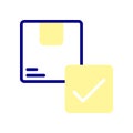 Package Arrived icon, the order has arrived at its destination. Royalty Free Stock Photo