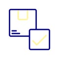 Package Arrived icon, the order has arrived at its destination. Royalty Free Stock Photo