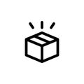 Package Arrived Icon Royalty Free Stock Photo