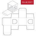 Package for bakery.Vector Illustration of Box.