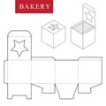 Package for bakery.Vector Illustration of Box.