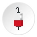 Package for blood transfusion icon circle