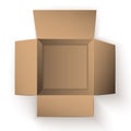 Package Box Opened. Royalty Free Stock Photo