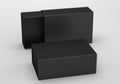 Package Cardboard Sliding drawer black Box. For small items, matches, and other things