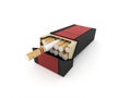 Package of cigarettes isolated