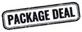 PACKAGE DEAL text on black grungy vintage stamp