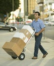 Package Delivery on Handtruck