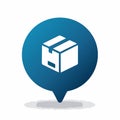 Package Delivery Location Tracking Icon Royalty Free Stock Photo