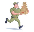 Package Delivery Man Royalty Free Stock Photo