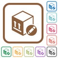 Package edit simple icons