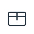 package icon vector from ecommerce user interface concept. Thin line illustration of package editable stroke. package linear sign