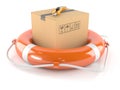 Package with life buoy