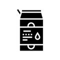 package liquid probiotics glyph icon vector illustration Royalty Free Stock Photo